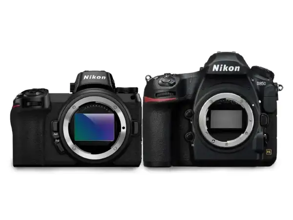 Porównanie bezlusterkowca pełna klatka Nikon Z7 i lustrzanki D850. Ranking aparatów Nikon.